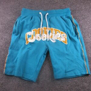 Cookies Sweat Shorts Mens Medium Blue Fleece Drawstring Logo Athletic Casual
